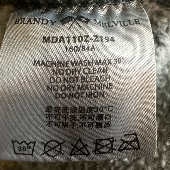 Brandi Melville Christy Hooded Jacket Sage Green One Size Full Zip - Picture 3 of 13